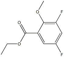 ethyl 3,5-difluoro-2-methoxybenzoate 结构式