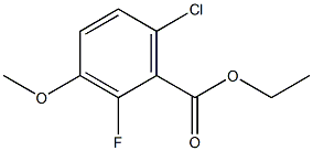 ethyl 6-chloro-2-fluoro-3-methoxybenzoate 结构式