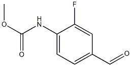 methyl 2-fluoro-4-formylphenylcarbamate 结构式