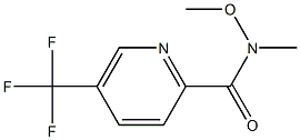 N-methoxy-N-methyl-5-(trifluoromethyl)picolinamide 结构式