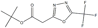 tert-butyl 2-(5-(trifluoromethyl)-1,3,4-oxadiazol-2-yl)acetate 结构式