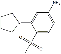 3-Pyrrolidin-1-yl-4-(methylsulphonyl)aniline 结构式