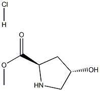 (2R,4S)-Methyl 4-hydroxypyrrolidine-2-carboxylate hydrochloride 结构式