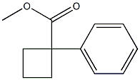 Methyl 1-phenylcyclobutanecarboxylate 结构式