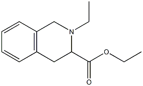 2-乙基-1,2,3,4-四氢异喹啉-3-羧酸乙酯 结构式