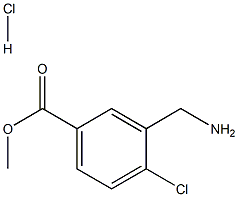 4-氯-3-氨甲基苯甲酸甲酯盐酸盐 结构式