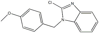 2-Chloro-1-(4-Methoxybenzyl)-1H-Benzo[D]Imidazole 结构式