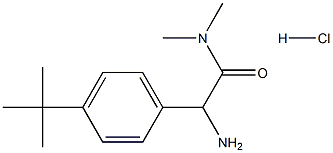 2-amino-2-(4-tert-butylphenyl)-N,N-dimethylacetamide hydrochloride 结构式