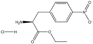 3-(4-硝基苯基)-L-丙氨酸盐酸盐 结构式