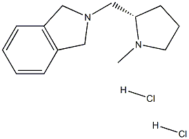 (S)-2-[(1-甲基-2-吡咯烷基)甲基]异吲哚满二盐酸盐 结构式