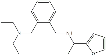 ({2-[(diethylamino)methyl]phenyl}methyl)[1-(furan-2-yl)ethyl]amine 结构式