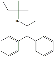 (1,1-diphenylpropan-2-yl)(2-methylbutan-2-yl)amine 结构式