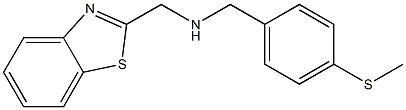 (1,3-benzothiazol-2-ylmethyl)({[4-(methylsulfanyl)phenyl]methyl})amine 结构式