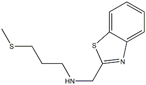 (1,3-benzothiazol-2-ylmethyl)[3-(methylsulfanyl)propyl]amine 结构式