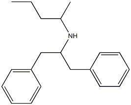 (1,3-diphenylpropan-2-yl)(pentan-2-yl)amine 结构式