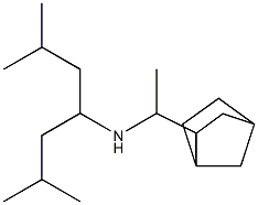 (1-{bicyclo[2.2.1]heptan-2-yl}ethyl)(2,6-dimethylheptan-4-yl)amine 结构式
