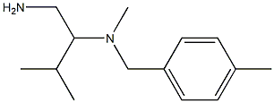 (1-amino-3-methylbutan-2-yl)(methyl)[(4-methylphenyl)methyl]amine 结构式