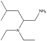 (1-amino-4-methylpentan-2-yl)diethylamine 结构式