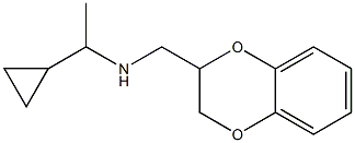 (1-cyclopropylethyl)(2,3-dihydro-1,4-benzodioxin-2-ylmethyl)amine 结构式