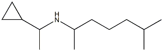(1-cyclopropylethyl)(6-methylheptan-2-yl)amine 结构式