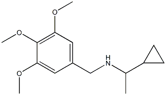 (1-cyclopropylethyl)[(3,4,5-trimethoxyphenyl)methyl]amine 结构式