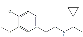 (1-cyclopropylethyl)[2-(3,4-dimethoxyphenyl)ethyl]amine 结构式