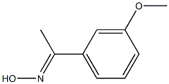 (1E)-1-(3-methoxyphenyl)ethanone oxime 结构式