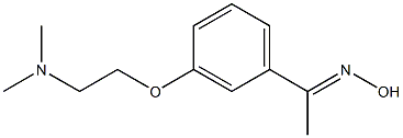 (1E)-1-{3-[2-(dimethylamino)ethoxy]phenyl}ethanone oxime 结构式