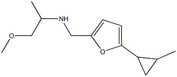 (1-methoxypropan-2-yl)({[5-(2-methylcyclopropyl)furan-2-yl]methyl})amine 结构式