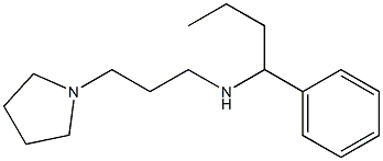 (1-phenylbutyl)[3-(pyrrolidin-1-yl)propyl]amine 结构式
