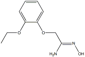 (1Z)-2-(2-ethoxyphenoxy)-N'-hydroxyethanimidamide 结构式