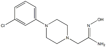 (1Z)-2-[4-(3-chlorophenyl)piperazin-1-yl]-N'-hydroxyethanimidamide 结构式