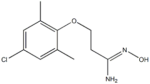 (1Z)-3-(4-chloro-2,6-dimethylphenoxy)-N'-hydroxypropanimidamide 结构式