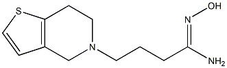 (1Z)-4-(6,7-dihydrothieno[3,2-c]pyridin-5(4H)-yl)-N'-hydroxybutanimidamide 结构式