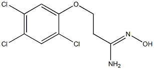 (1Z)-N'-hydroxy-3-(2,4,5-trichlorophenoxy)propanimidamide 结构式