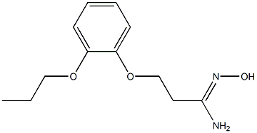 (1Z)-N'-hydroxy-3-(2-propoxyphenoxy)propanimidamide 结构式