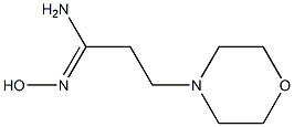 (1Z)-N'-hydroxy-3-morpholin-4-ylpropanimidamide 结构式