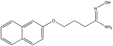 (1Z)-N'-hydroxy-4-(2-naphthyloxy)butanimidamide 结构式