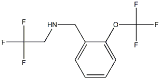 (2,2,2-trifluoroethyl)({[2-(trifluoromethoxy)phenyl]methyl})amine 结构式