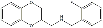 (2,3-dihydro-1,4-benzodioxin-2-ylmethyl)[(2-fluorophenyl)methyl]amine 结构式