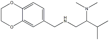 (2,3-dihydro-1,4-benzodioxin-6-ylmethyl)[2-(dimethylamino)-3-methylbutyl]amine 结构式