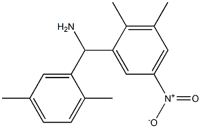 (2,3-dimethyl-5-nitrophenyl)(2,5-dimethylphenyl)methanamine 结构式