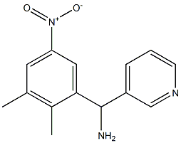 (2,3-dimethyl-5-nitrophenyl)(pyridin-3-yl)methanamine 结构式