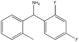 (2,4-difluorophenyl)(2-methylphenyl)methanamine 结构式