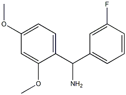 (2,4-dimethoxyphenyl)(3-fluorophenyl)methanamine 结构式