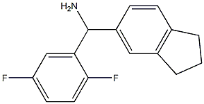 (2,5-difluorophenyl)(2,3-dihydro-1H-inden-5-yl)methanamine 结构式