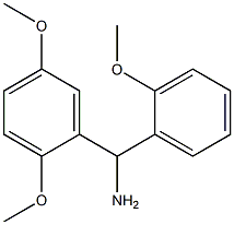 (2,5-dimethoxyphenyl)(2-methoxyphenyl)methanamine 结构式