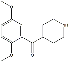 (2,5-dimethoxyphenyl)(piperidin-4-yl)methanone 结构式