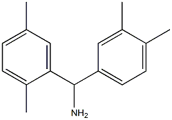 (2,5-dimethylphenyl)(3,4-dimethylphenyl)methanamine 结构式