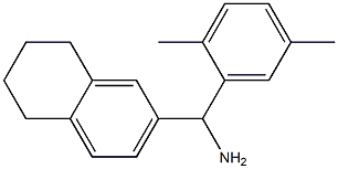 (2,5-dimethylphenyl)(5,6,7,8-tetrahydronaphthalen-2-yl)methanamine 结构式